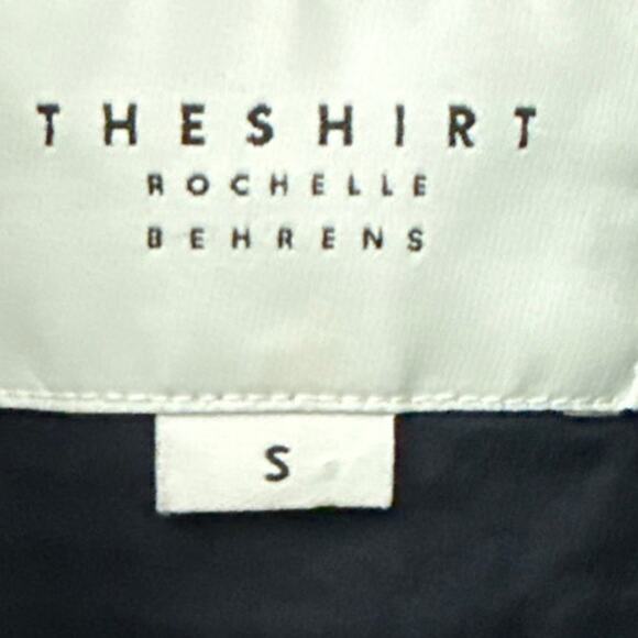 Tuckernuck THE SHIRT Rochelle Behrens The Icon Button Up Shirt Navy Size Small - Picture 6 of 9